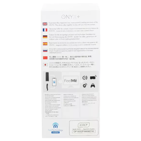 Kiiroo Onyx+ - interaktívny masturbátor - čierny