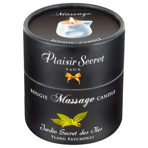 Plaisirs Secrets Ylang Patchouli - masážna sviečka (80ml)