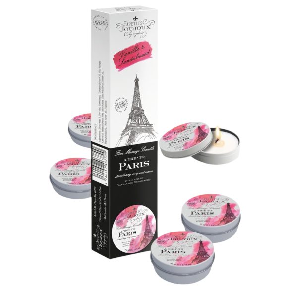 Petits Joujoux Paris - masážna sviečka - vanilka-santal (5x43ml)