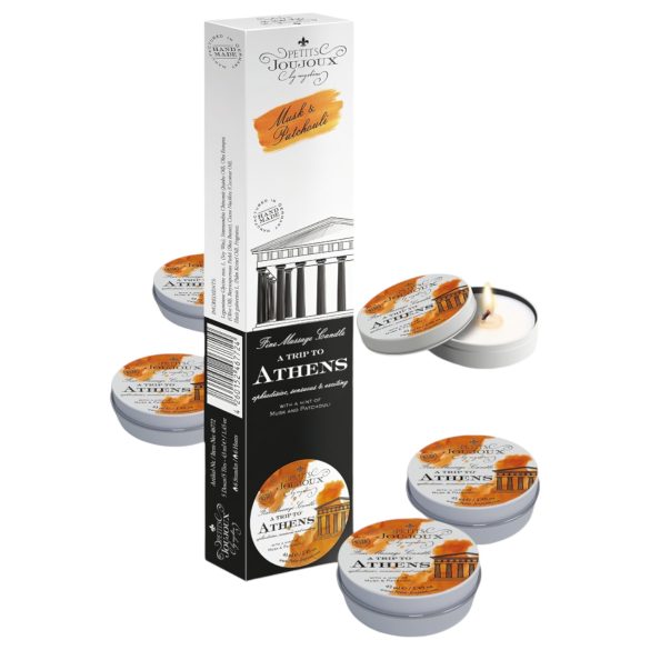 Petits Joujoux Athens - masážna sviečka - pižmo parfém (5x43ml)