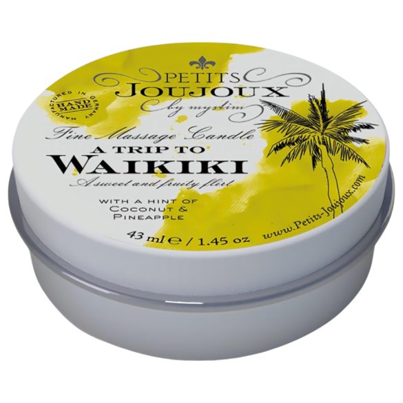 Petits Joujoux Waikiki - masážna sviečka - kokos ananás - 43 ml