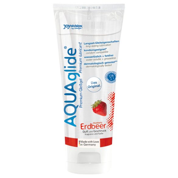 AQUAglide - lubrikant na vodnej báze - jahoda (100ml)