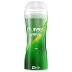 Durex - masážny olej a lubrikant 2v1 - aloe vera - 200 ml