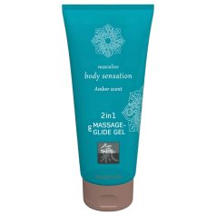   Shiatsu - masážny gél a lubrikant 2v1 - jantárová vôňa - 200 ml