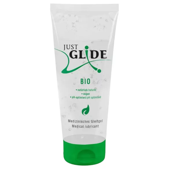 Just Glide Bio - vegánsky lubrikačný gél na vodnej báze (50 ml) - 200ml