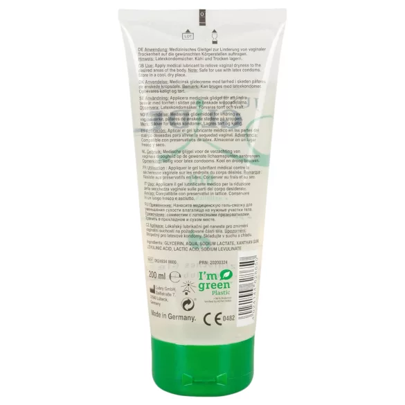 Just Glide Bio - vegánsky lubrikačný gél na vodnej báze (50 ml) - 200ml