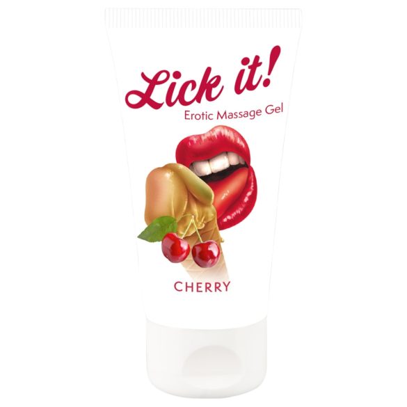 Lick it! - jedlý lubrikant 2v1 - čerešňa - 50 ml