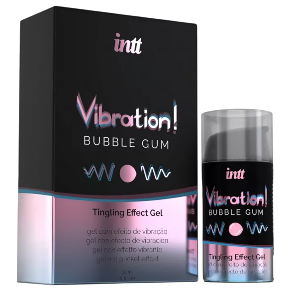 Intt Vibration! - tekutý vibrátor - žuvačková príchuť - 15ml