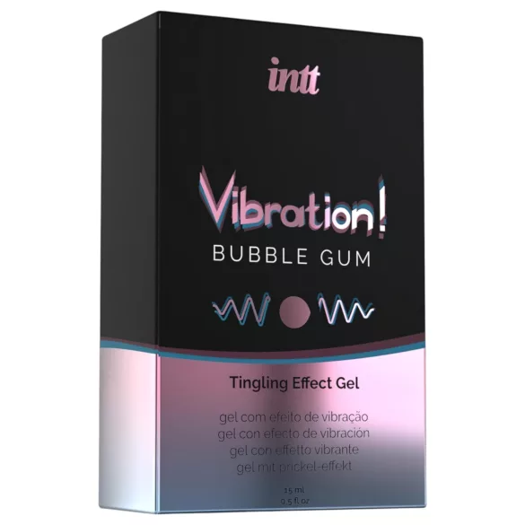 Intt Vibration! - tekutý vibrátor - žuvačková príchuť - 15ml