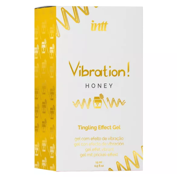 Intt Vibration! - tekutý vibrátor - med - 15 ml