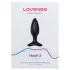 Lovense Hush 2 S - aplikáciou ovládaný análny vibrátor (38 mm, čierny)