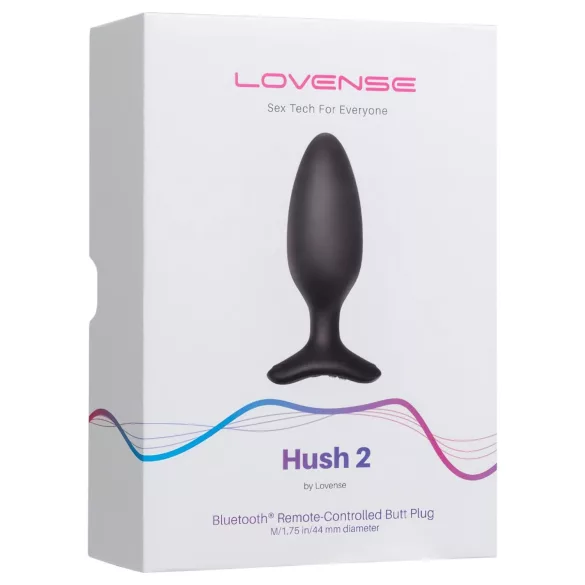 Lovense Hush 2 M - Análny vibrátor ovládaný aplikáciou (45 mm, čierny)
