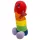 Plyšový penis - 30 cm - dúha