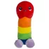 Plyšový penis - 30 cm - dúha