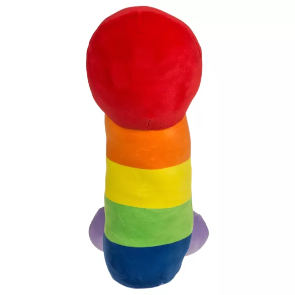 Plyšový penis - 30 cm - dúha