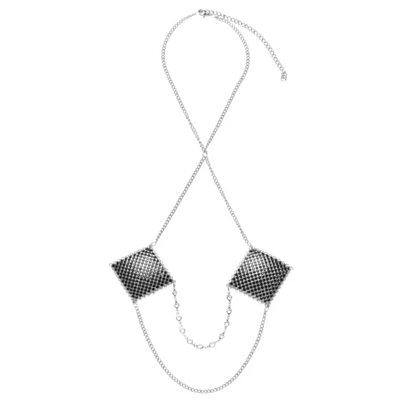 Cottelli - ozdobná nálepka na bradavky - strieborná