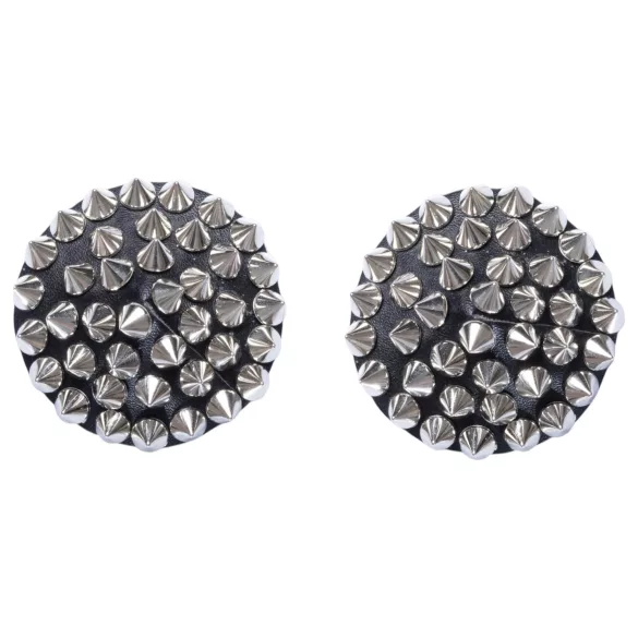 Bad Kitty - samolepky na bradavky s cvokmi - čierne