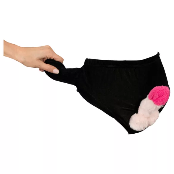 Pumpovací spodky s penisom (čierne)