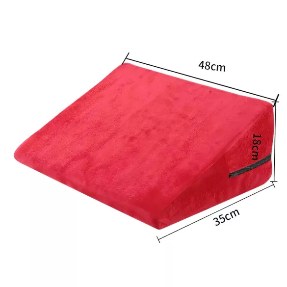 Desirel Magic Pillow - klinový sex vankúš - malý (červený)