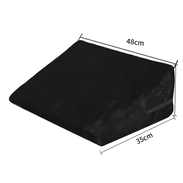 Desirel Magic Pillow - klinový sex vankúš - malý (čierny)