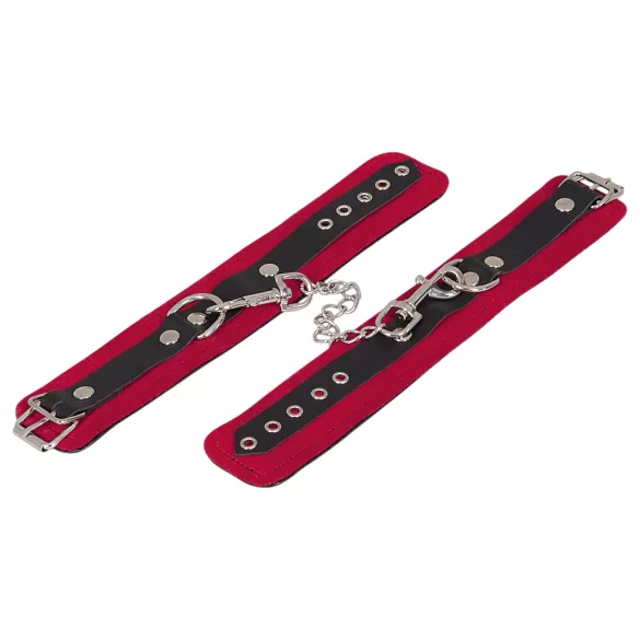 ZADO - kožené členkové putá (červené)