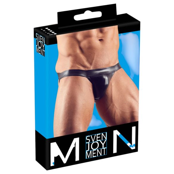 Lesklé minimalistické spodky pre mužov (čierne) - XL