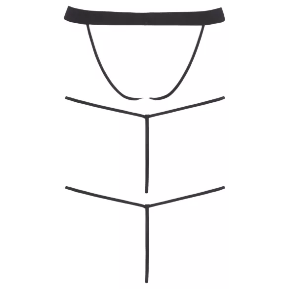 Svenjoyment - pánska tangá sada - čierna - 3 diely - S-L