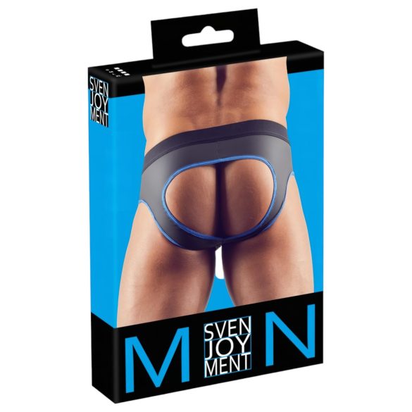 Svenjoyment - otvorené jock slipy (čierno-modré) - M