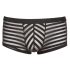 Priehľadné pruhované boxerky (čierne) - XXL