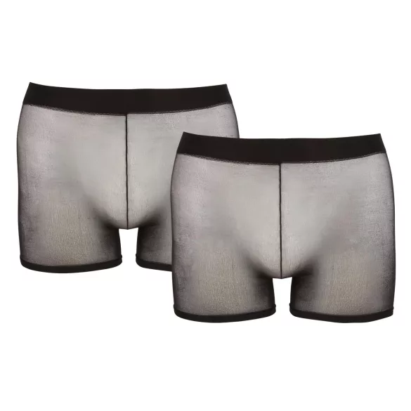Svenjoyment - boxer set - priehľadný - čierna - 2 diely - S-L