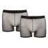 Svenjoyment - boxer set - priehľadný - čierna - 2 diely - S-L