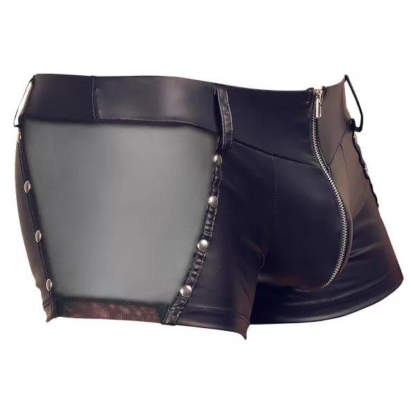 Svenjoyment - pánske boxerky - lesklé - čierne - L