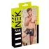 NEK - pánske boxerky na zips - čierne s červenými bočnými vložkami - M