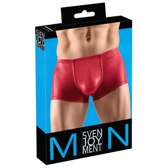 Svenjoyment - pánske boxerky push-up - lesklé - červené