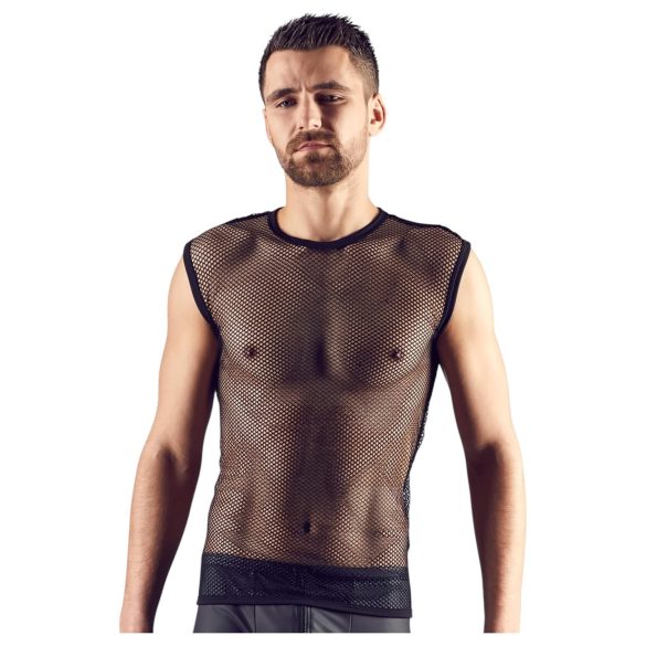 Svenjoyment - pánske sieťované tričko - čierne