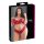 Cottelli Plus Size - jemná čipkovaná podprsenka set (červený) - 4XL