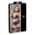 Cottelli Bondage - lesklá čipková bielizeň (4-dielny set) - XL