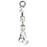 Cottelli Plus Size - trblietavý čipkovaný set spodnej bielizne (čierny)