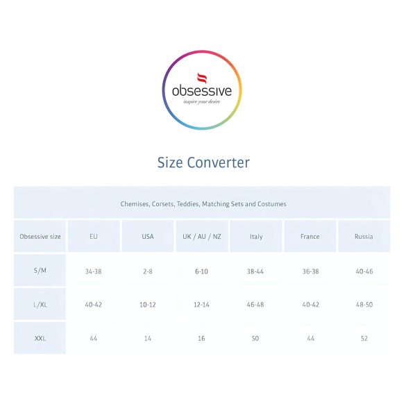 Obsessive - erotická bielizeň set - s kamienkami - čierna