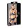 Cottelli Bondage - lesklý set s podprsenkou a putami (čierny) - XL