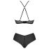 Passion Eco Kerria - čipkovaný bikini set (čierny)