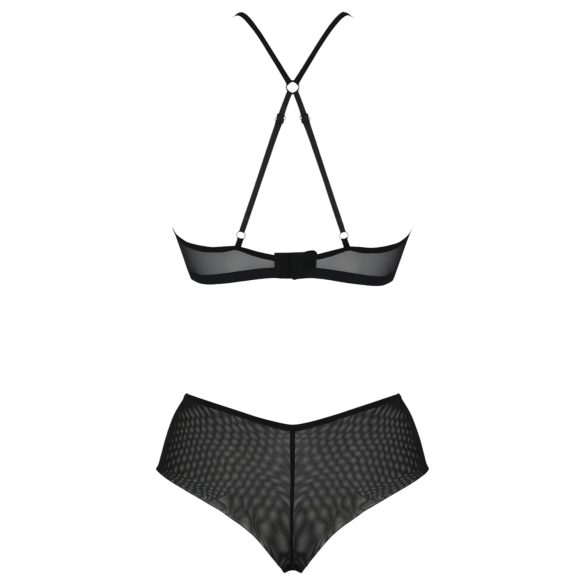 Passion Eco Kerria - čipkovaný bikini set (čierny) - L/XL
