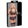 Cottelli Bondage Plus Size - čipkovaná podprsenka sada (čierna) - 4XL