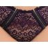 Cottelli Plus Size - Priesvitná vzorovaná podprsenka (fialová) - 2XL