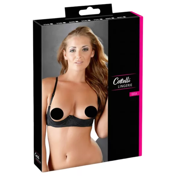Cottelli - push-up podprsenka - čierna - 80C