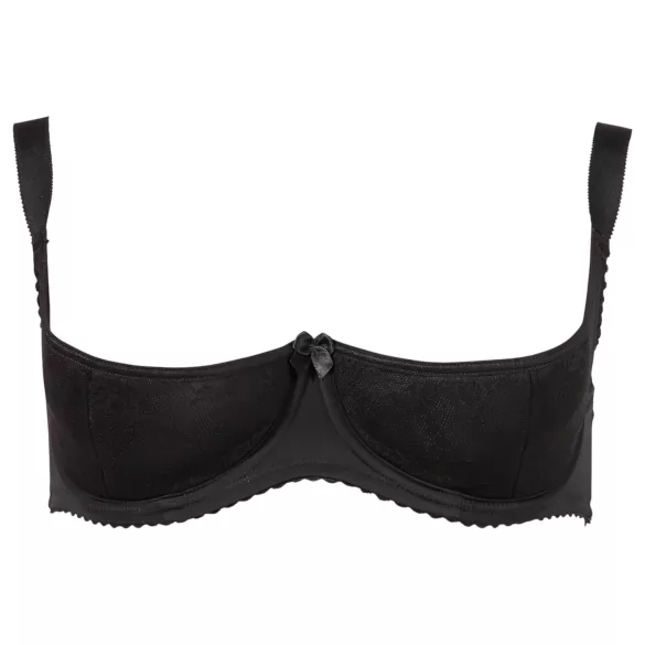 Cottelli Plus Size - podprsenka na pozdvihnutie pŕs - čierna - 95D