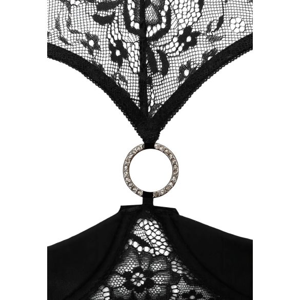 Cottelli - otvorená podprsenka set - čierna