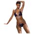 Obsessive Balitta - lesklé bikiny s krčkovým pútkom (fialové) - M