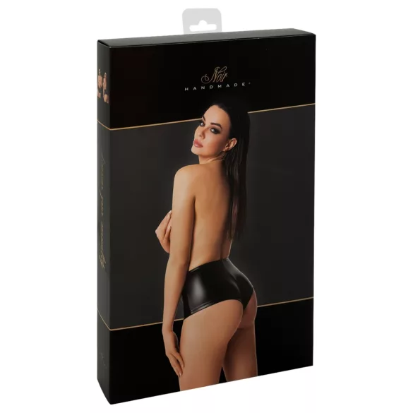 Noir - lesklé šortky (čierne) - L