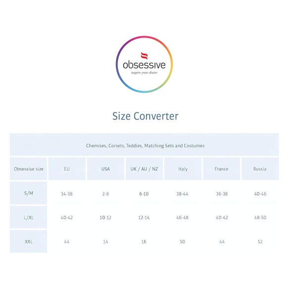 Obsessive - dámske tangá - vzor tulipán - čierna